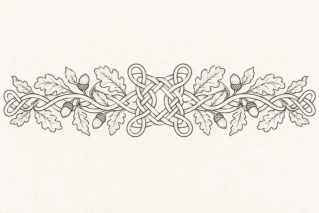 Fine-line Celtic shield knot tattoo design for the arm (armband)