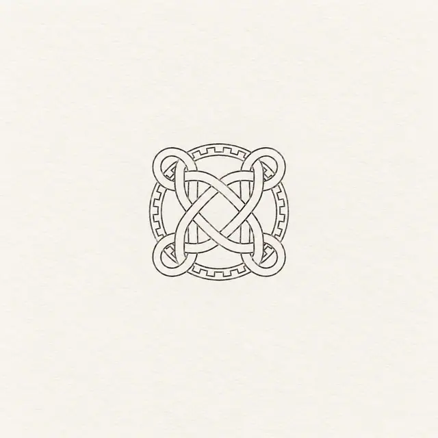 Fine-line Celtic shield knot tattoo design for the wrist